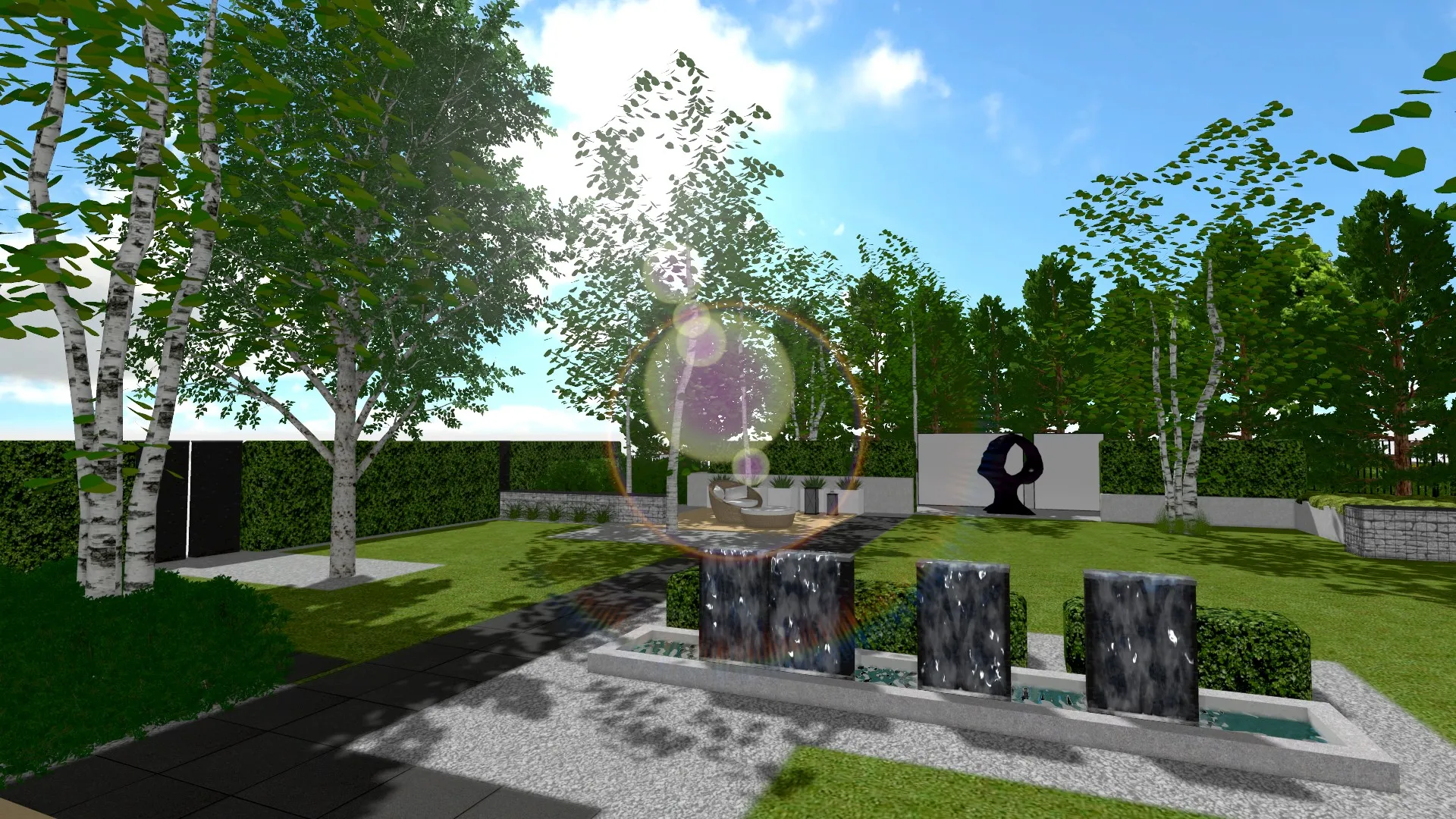 wizualizacja 3D projektu ogrodu przygotowanego przez Paulin System (1)